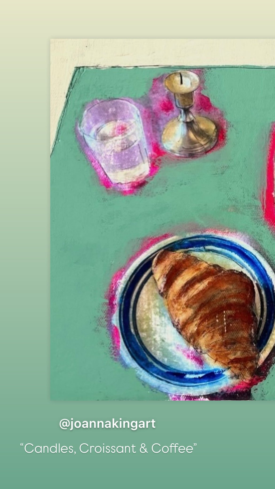 “Candle, Croissant &Coffee”
