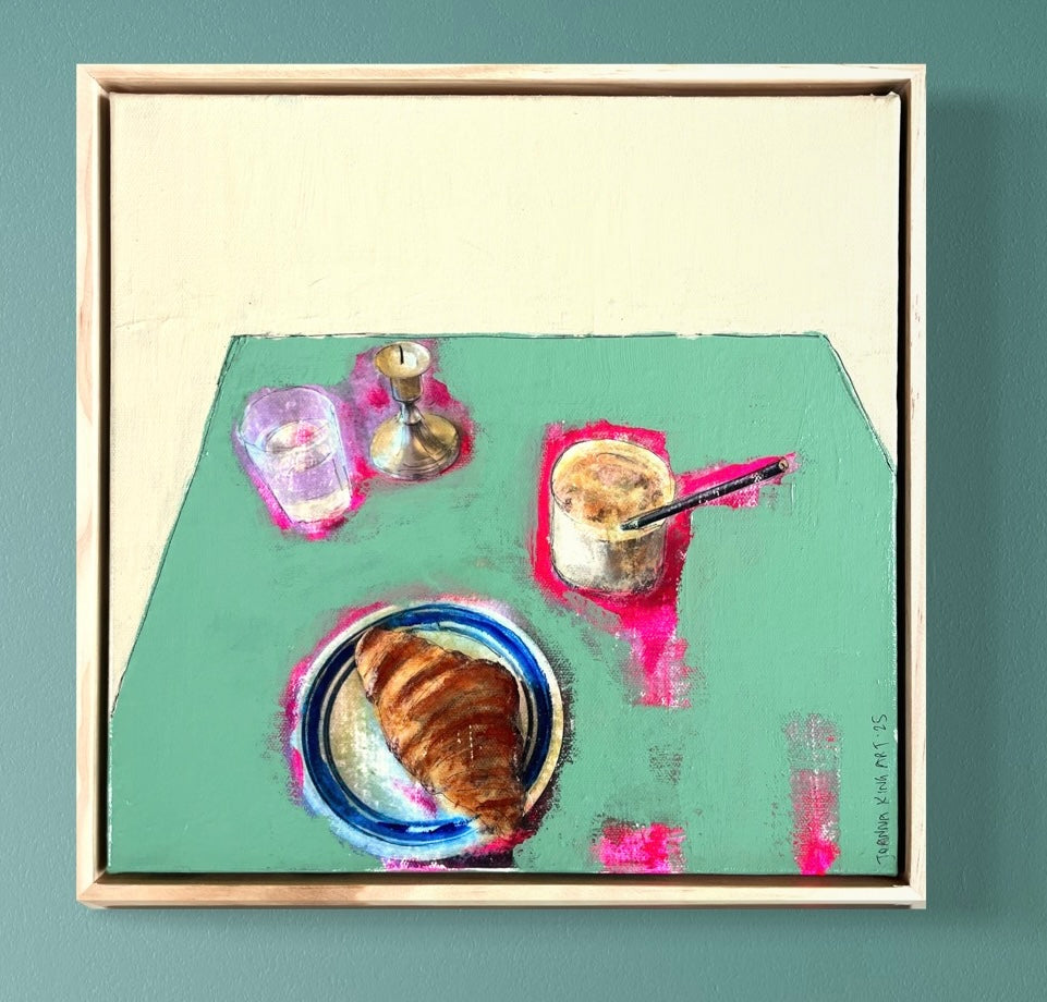 “Candle, Croissant &Coffee”
