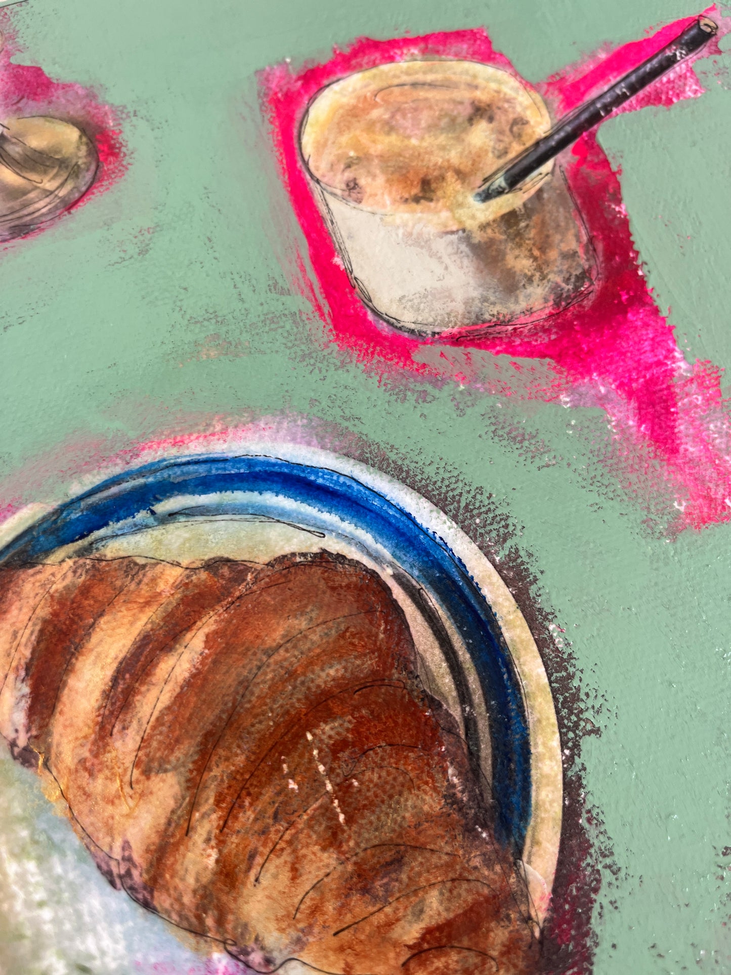 “Candle, Croissant &Coffee”
