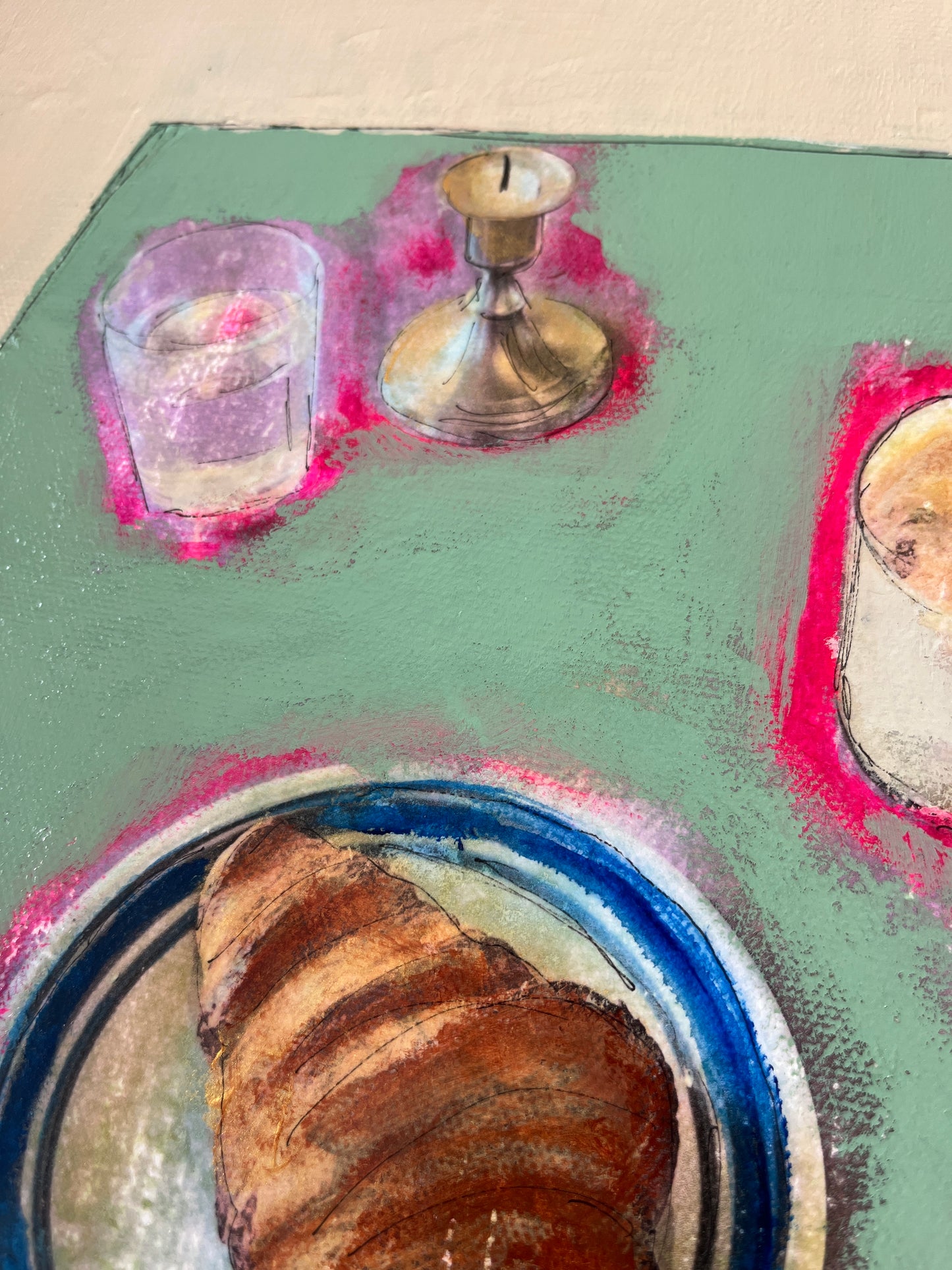 “Candle, Croissant &Coffee”